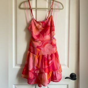 Summer ruffle mini dress